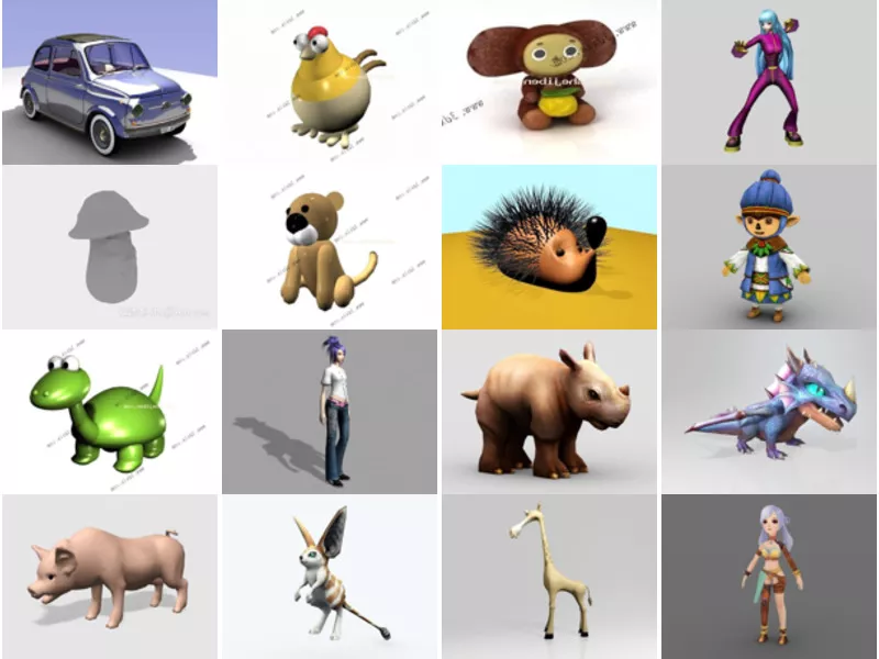 Top 21 3ds Max Cute 3D Models for Rendering Newest 2022