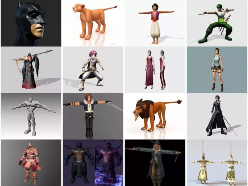 Top 21 3ds Max Fictional Character 3D Models for Rendering Latest 2022