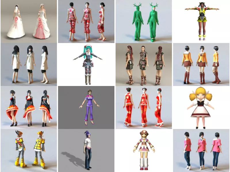 Top 21 3ds Max Girl Characters 3D Models for Design Most Recent 2022