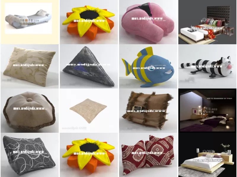 Top 21 3ds Max Pillow 3D Models for Free Most Recent 2022