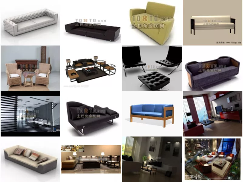 Top 21 3ds Max Sofa 3D Models Latest 2022