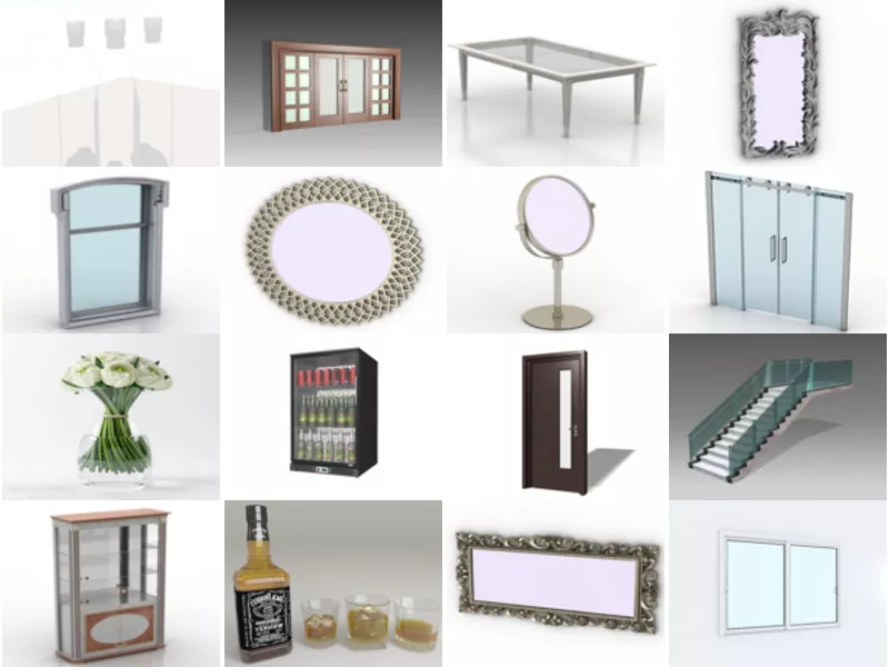 Top 21 Glass 3D Models Most Popular 2022