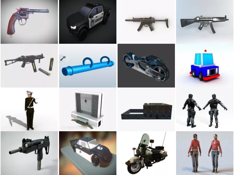 Top 21 Police 3D Models Newest 2022