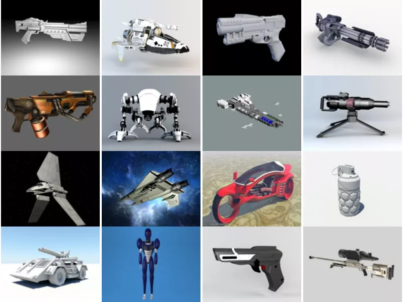 Top 21 Sci-Fi 3D Models Stuff Most Recent 2022