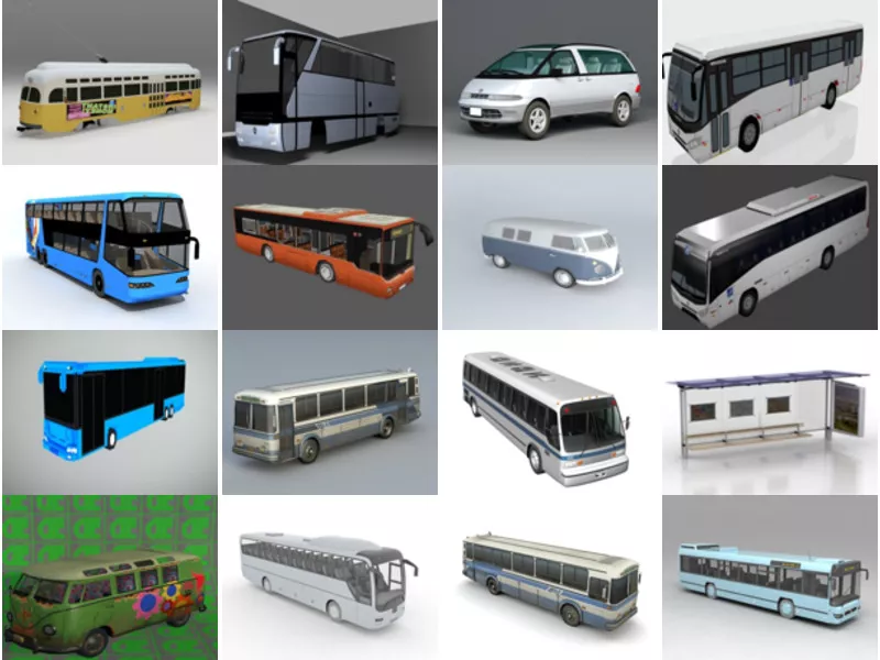 Top 21 Bus 3D Models for Rendering Most Viewed 2022
