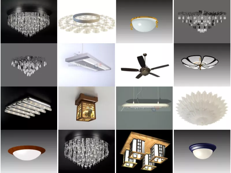 Top 21 Ceiling Lamp 3D Models for Free Most Viewed 2022