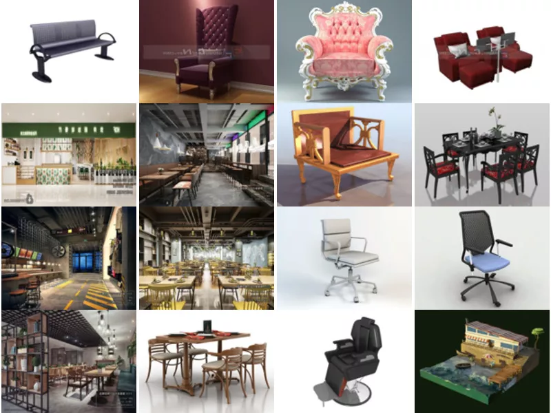 Top 21 Chairs 3D Models for Free Most Popular 2022