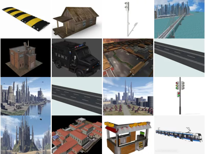 Top 21 City 3D Models Stuff Most Popular 2022