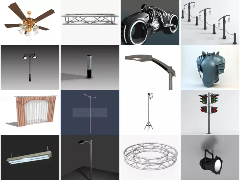 Top 21 Light 3D Models Most Viewed 2022
