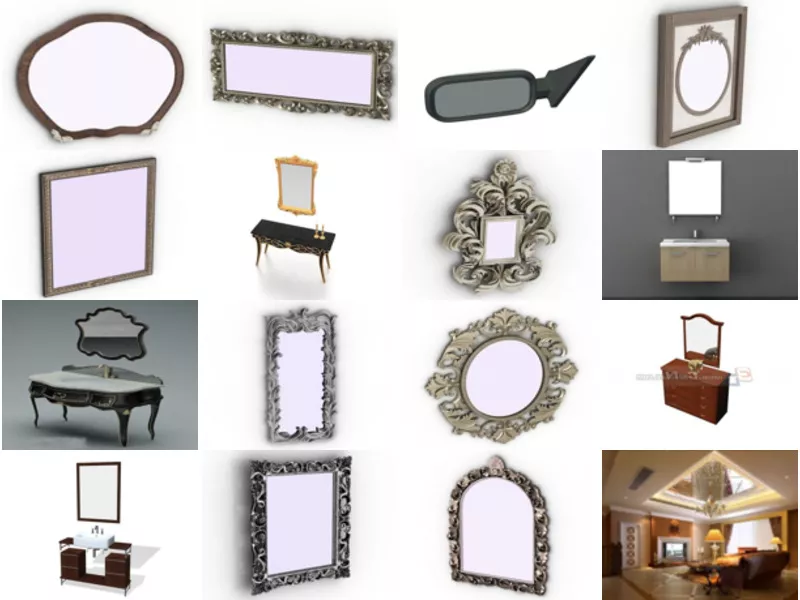 Top 21 Mirror 3D Models Resources Most Viewed 2022