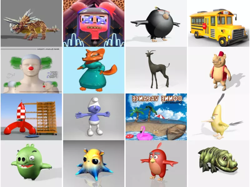Top 21 Obj Cartoon 3D Models Resources Newest 2022
