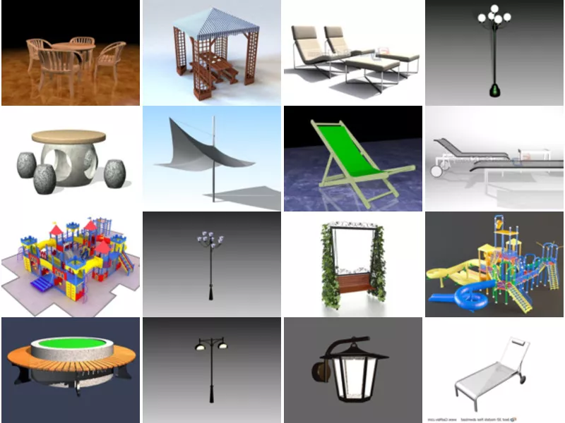 Top 21 Outdoor Furniture 3D Models for Rendering Most Popular 2022