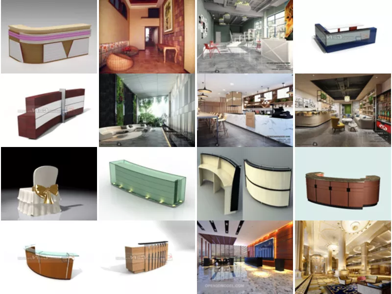 Top 21 Reception 3D Models Resources Most Viewed 2022