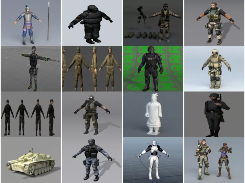 Top 21 Soldier 3D Models Most Popular 2022