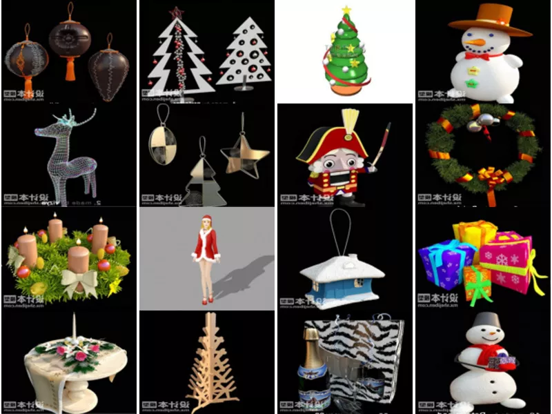 Top 22 3ds Max Christmas 3D Models Latest 2022