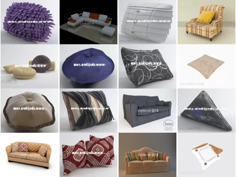 Top 22 3ds Max Cushion 3D Models Most Recent 2022