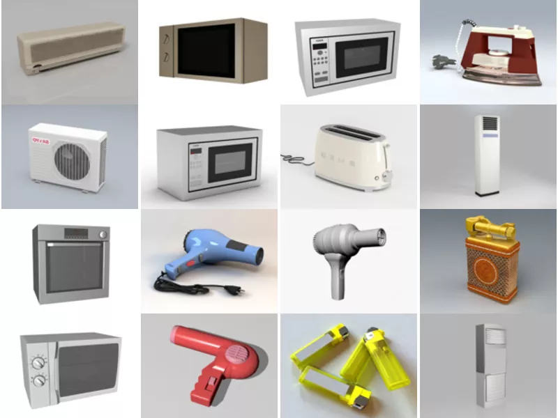 Top 22 3ds Max Home Appliances 3D Models for Design Most Recent 2022