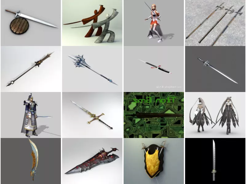 Top 22 3ds Max Sword 3D Models Stuff Latest 2022
