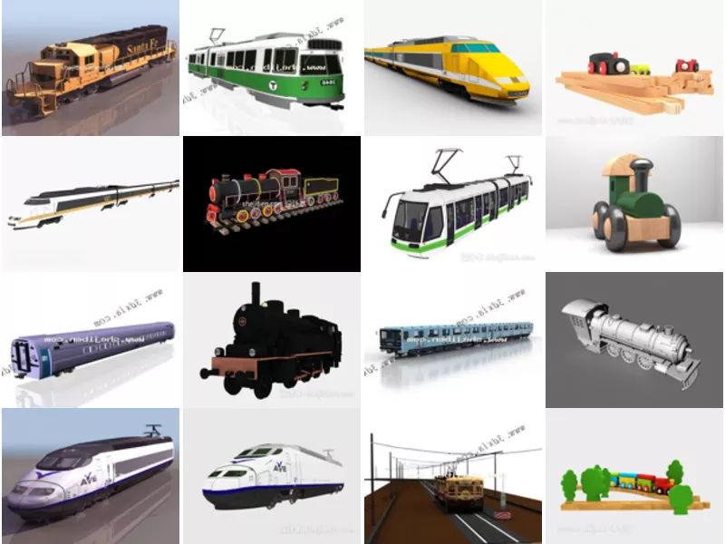 Top 22 3ds Max Train 3D Models Newest 2022