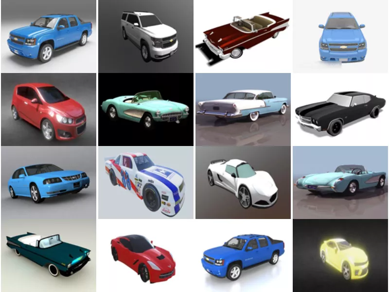 Top 22 Chevrolet Car 3D Models Stuff Latest 2022