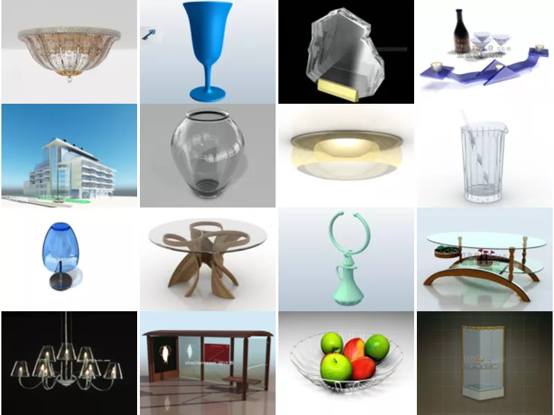 Top 22 Glass 3D Models for Free Latest 2022