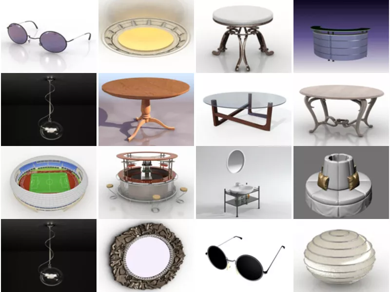 Top 22 Round 3D Models for Free Most Popular 2022