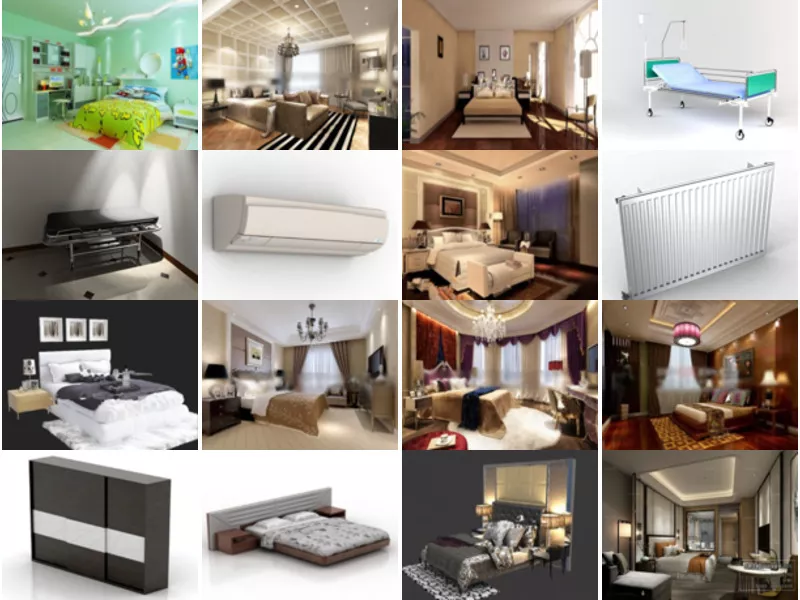 Top 22 Bedroom 3D Models for Rendering Most Viewed 2022