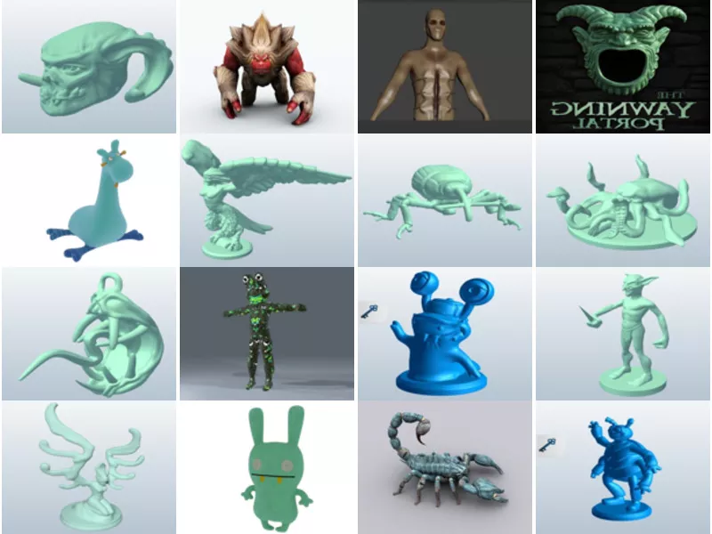 Top 22 Obj Monster 3D Models for Rendering Latest 2022