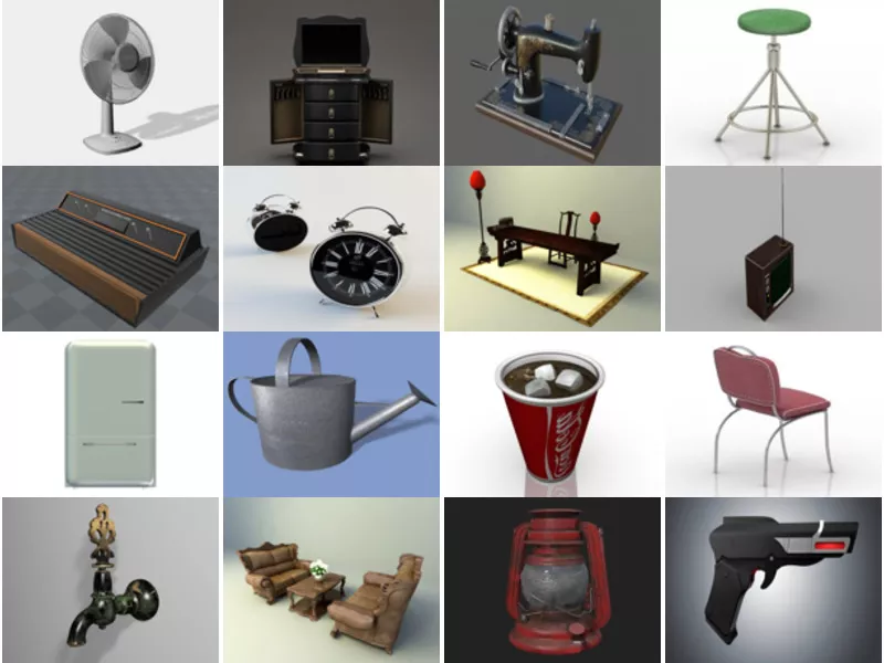 Top 22 Obj Retro 3D Models Stuff Most Recent 2022