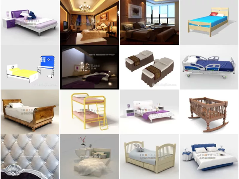Top 23 3ds Max Bed 3D Models for Design Latest 2022