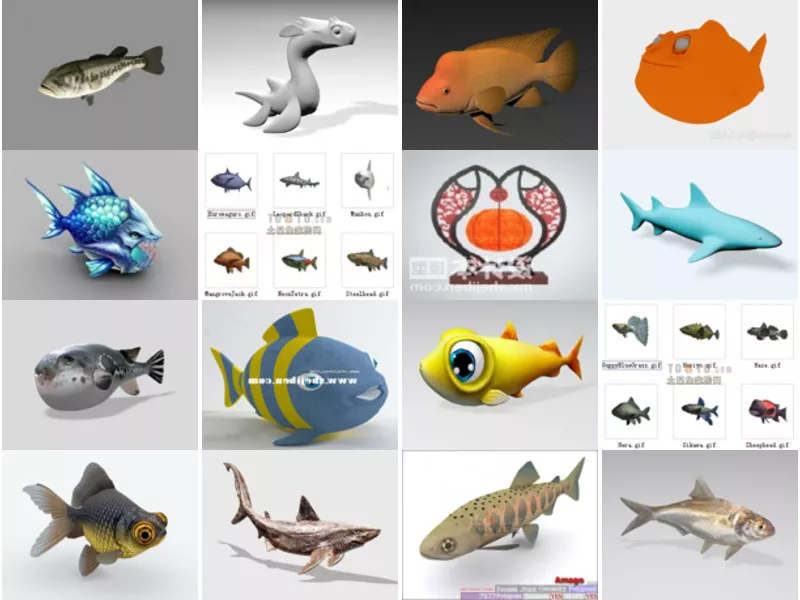 Top 23 3ds Max Fish 3D Models Newest 2022
