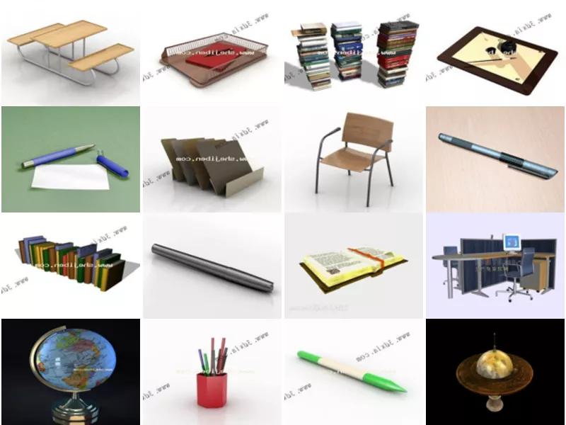 Top 23 3ds Max School 3D Models Newest 2022