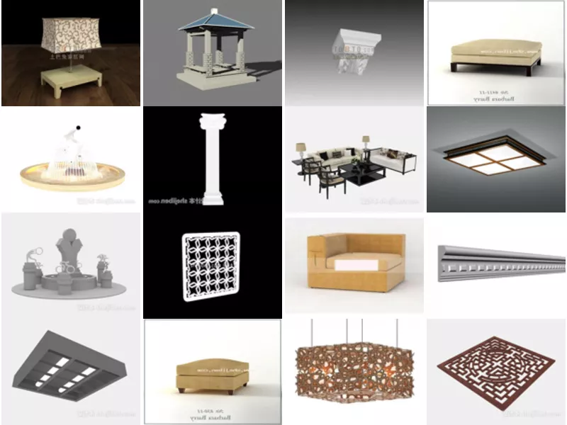 Top 23 3ds Max Square 3D Models for Design Latest 2022