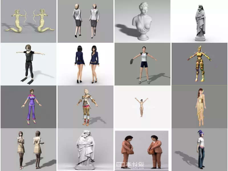 Top 23 3ds Max Woman 3D Models for Free Most Recent 2022