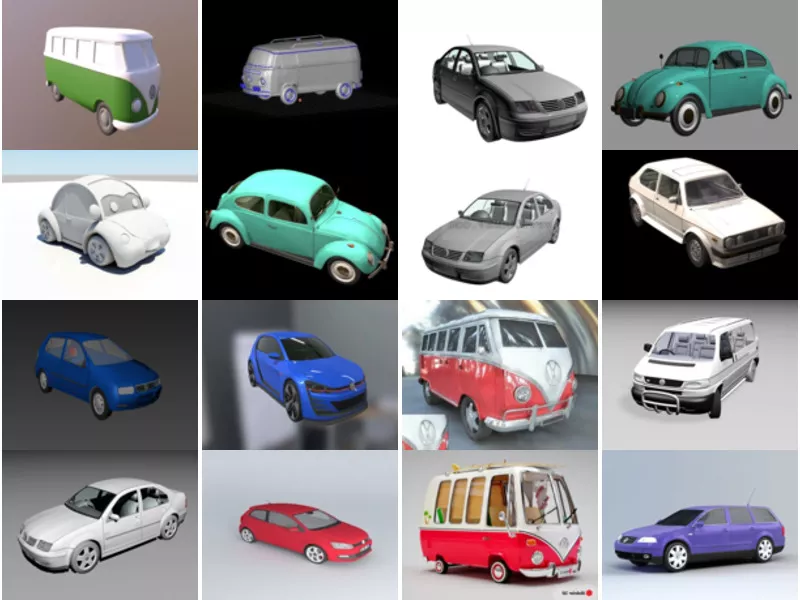 Top 23 Volkswagen Car 3D Models for Rendering Latest 2022