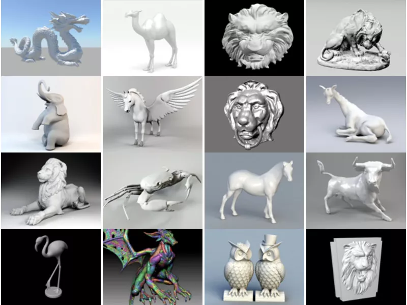 Top 23 Animal Sculptures 3D Models Most Viewed 2022