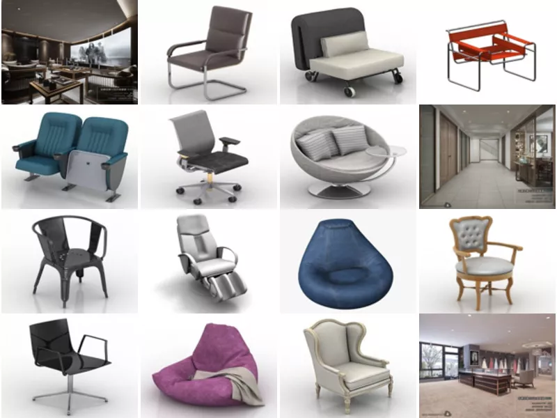 Top 23 Armchair 3D Models Most Viewed 2022
