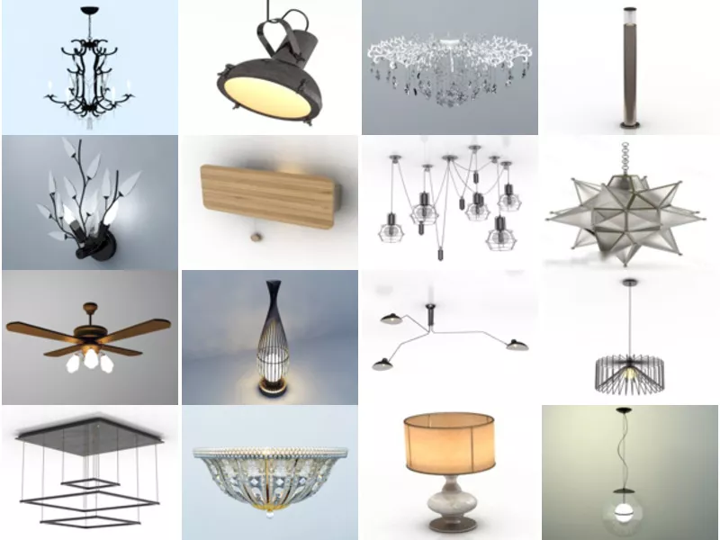 Top 23 Lamp Furniture 3D Models for Rendering Most Popular 2022