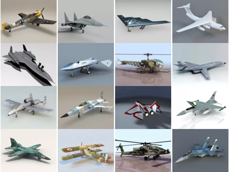 Top 23 Military Aircraft 3D Models Resources Most Popular 2022