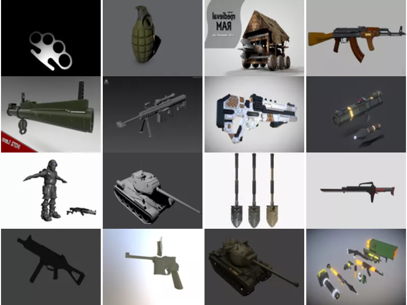 Top 23 Military Weapons 3D Models Stuff Most Popular 2022