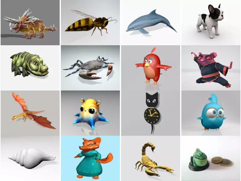 Top 23 Obj Animal 3D Models Most Recent 2022