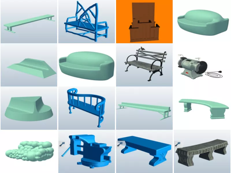 Top 23 Obj Bench 3D Models for Rendering Latest 2022