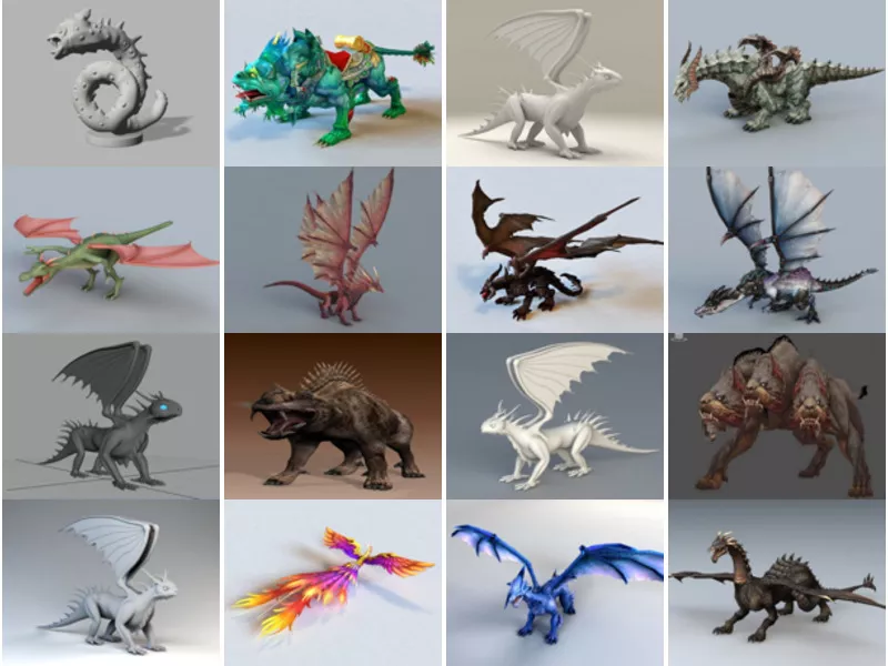 Top 23 Obj Legendary Creature 3D Models for Design Latest 2022