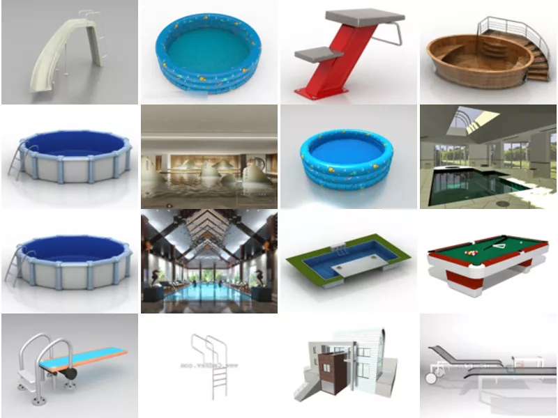 Top 23 Pool 3D Models Most Popular 2022