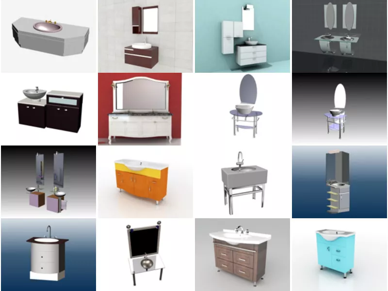 Top 24 3ds Max Bathroom Vanity 3D Models Newest 2022