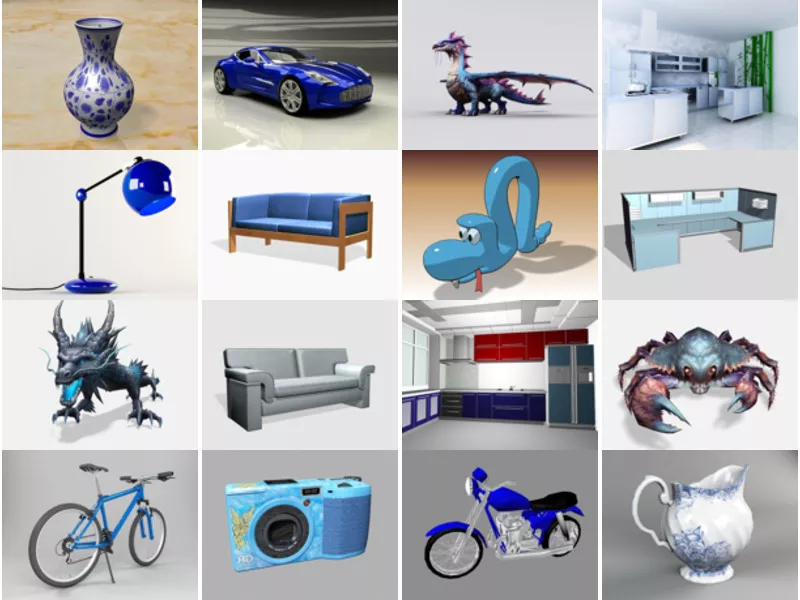 Top 24 3ds Max Blue 3D Models for Rendering Newest 2022