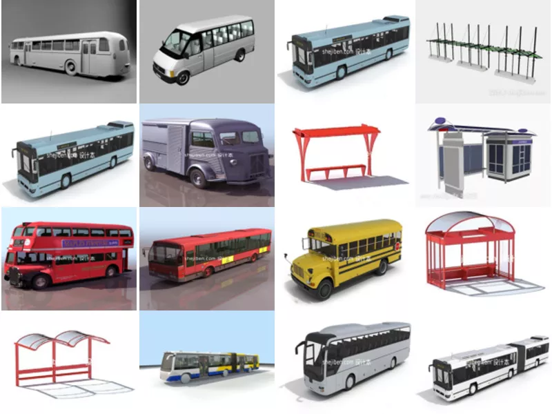 Top 24 3ds Max Bus 3D Models Newest 2022