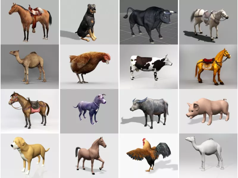 Top 24 3ds Max Domestic Animals 3D Models for Free Newest 2022