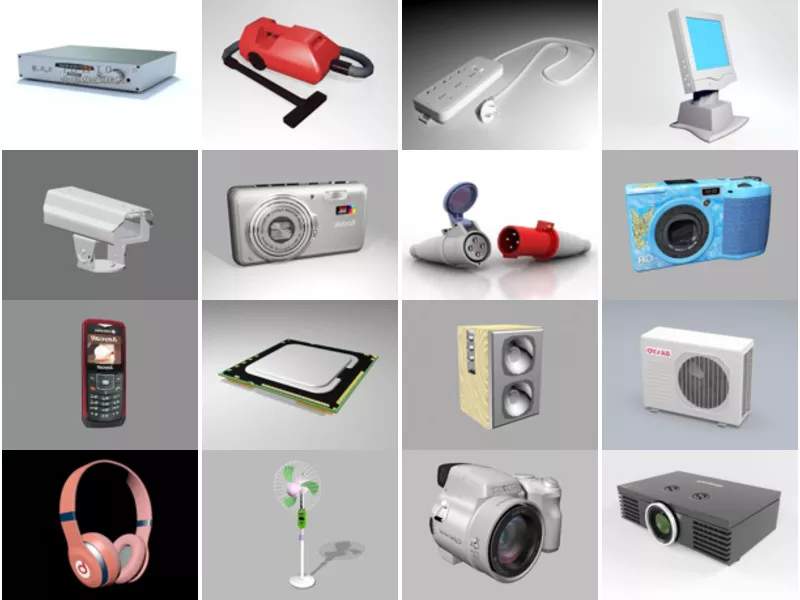 Top 24 3ds Max Gadget 3D Models for Design Latest 2022