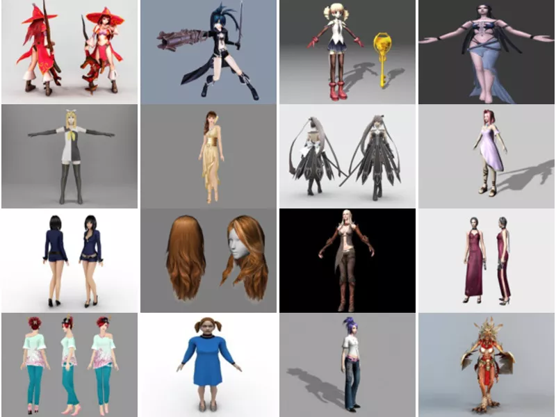Top 24 3ds Max Girl 3D Models Newest 2022